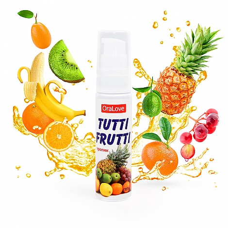 Съедобный гель Тропик Oralove Tutti-frutti, 30 мл