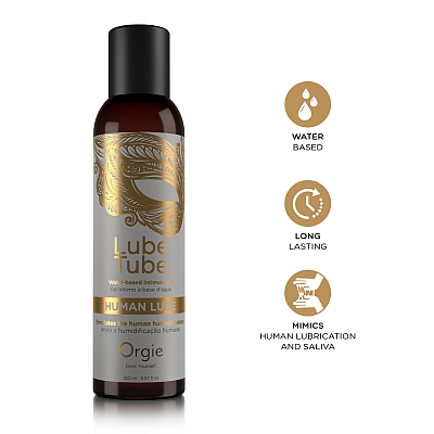 Гель имитирующий естественную смазку Lube Tube Human Lube, 150 мл