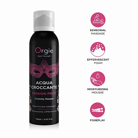 Хрустящая пенка для массажа Orgie Acqua Croccante Passion Fruit 150 мл