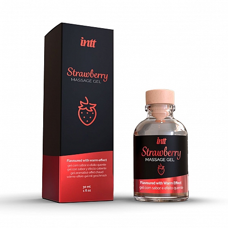 Массажный гель Intt Strawberry, 30 мл