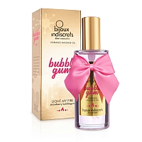 Разогревающее массажное масло Bijoux Indiscrets Light My Fire, Srawberry Bubble Gum, 100 мл