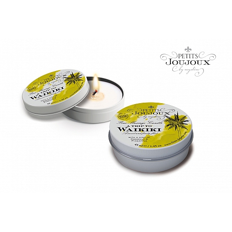Массажная свеча пина колада Petits JouJoux Waikiki Beach