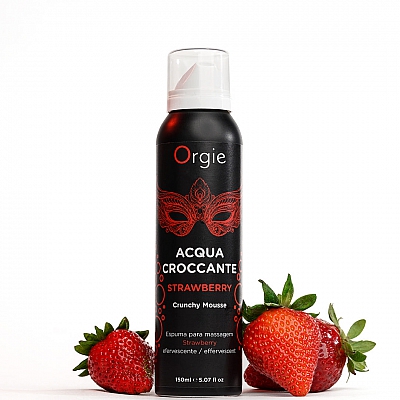 Хрустящая пенка для массажа Orgie Acqua Croccante Strawberry, 150 мл