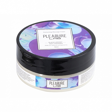Массажный крем с ароматом черной смородины и лаванды Pleasure Lab Enchanting, 50 мл