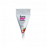 Съедобное массажное масло с разогревающим эффектом Love me Tender Клубника, 10мл