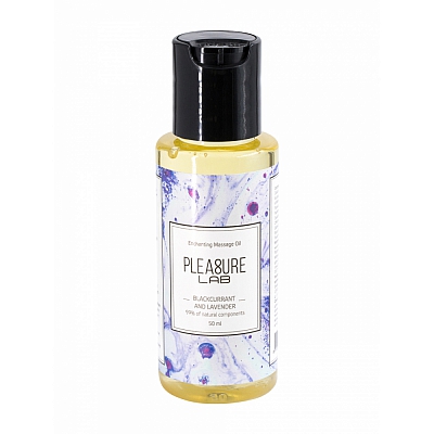 Массажное масло с ароматом черной смородины и лаванды Pleasure Lab Enchanting, 50 мл
