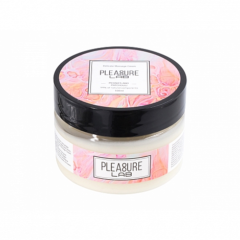 Массажный крем с ароматом пионов и пачули Pleasure Lab Delicate, 100 мл