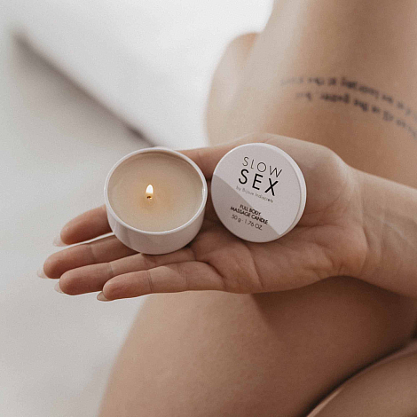 Массажная свеча для всего тела Bijoux Indiscrets Slow Sex, 50 г
