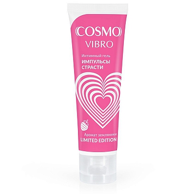 Интимный гель с ароматом земляники Cosmo Vibro Aroma, 50 мл