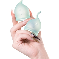 Набор менструальных чаш Satisfyer Feel secure Menstrual Cup dark green