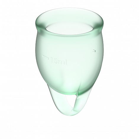 Набор менструальных чаш Satisfyer Feel confident Menstrual Cup light green