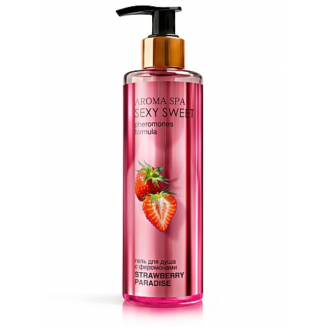 Гель для душа с феромонами Strawberry Paradise, 200 мл