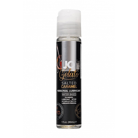 Лубрикант со вкусом соленой карамели JO Flavored Gelato Saltes Caramel, 30 мл