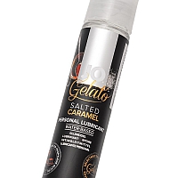 Лубрикант со вкусом соленой карамели JO Flavored Gelato Saltes Caramel, 30 мл