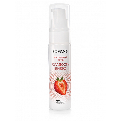 Интимный гель с вибрацией Cosmo "Мимишная клубничка", 33 г