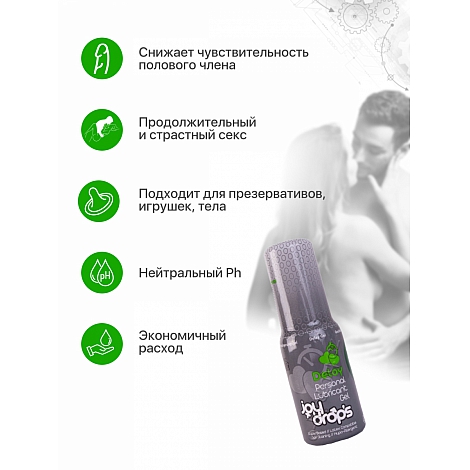 Пролонгирующий гель для мужчин JoyDrops Delay, 50 мл