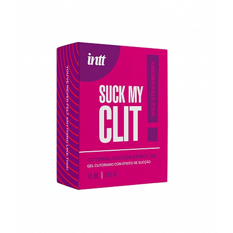 Жидкий вибратор со вкусом клубники Suck my, 15 мл