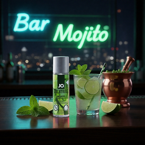 Лубрикант со вкусом коктейля "Мохито" JO Flavored H2O Mojito, 60 мл