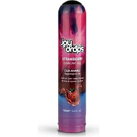 Лубрикант со вкусом клубники JoyDrops Strawberry, 125 мл