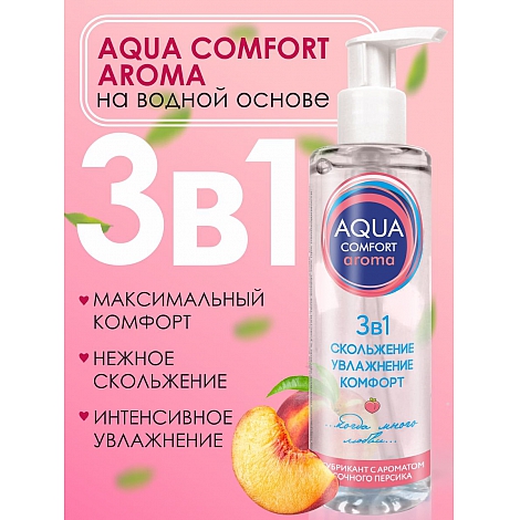 Лубрикант на водной основе Aqua Comfort Aroma, 195 мл