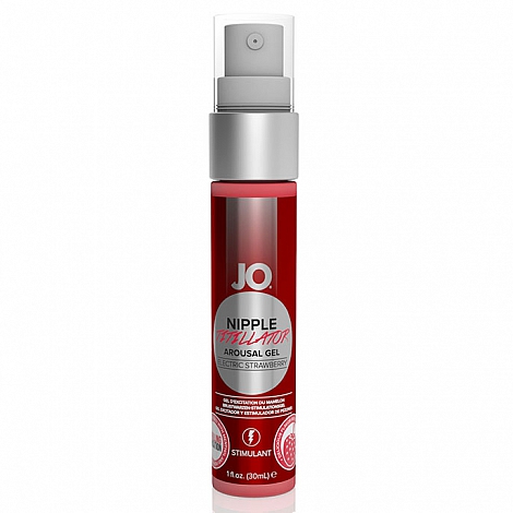 Ароматный стимулирующий гель для сосков клубника JO Nipple Titillator Electric Strawberry, 30 мл