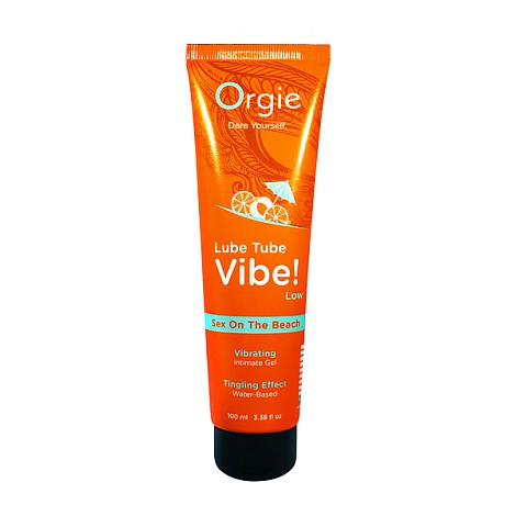 Лубрикант с эффектом вибрации Orgie Lube Tube Vibe Low Sex On The Beach, 100 мл