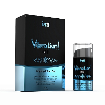 Жидкий интимный гель с эффектом вибрации Intt Vibration Ice, 15мл