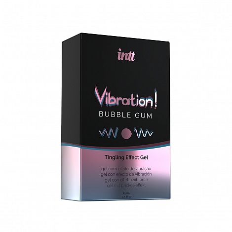 Жидкий интимный гель с эффектом вибрации Intt Vibration Bubble Gum, 15мл