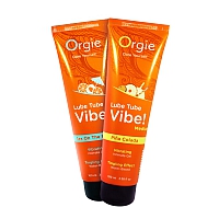 Лубрикант с эффектом вибрации Orgie Lube Tube Vibe Medium Pina Colada, 100 мл