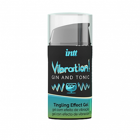 Жидкий интимный гель с эффектом вибрации Intt Vibration Gin & Tonic, 15мл