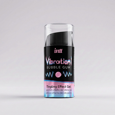 Жидкий интимный гель с эффектом вибрации Intt Vibration Bubble Gum, 15мл