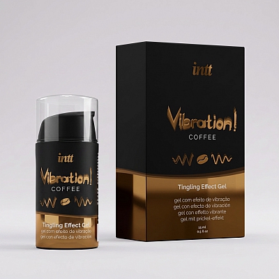 Жидкий интимный гель с эффектом вибрации Intt Vibration Coffee, 15мл