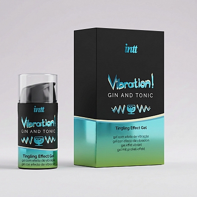 Жидкий интимный гель с эффектом вибрации Intt Vibration Gin & Tonic, 15мл