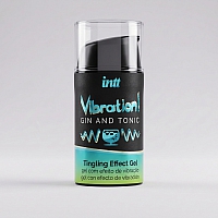 Жидкий интимный гель с эффектом вибрации Intt Vibration Gin & Tonic, 15мл