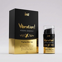 Жидкий интимный гель с эффектом вибрации Intt Vibration Vodka Energy, 15 мл