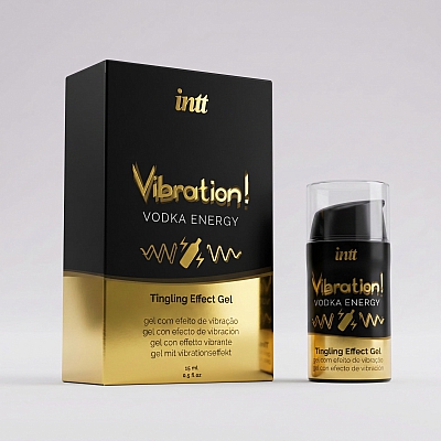 Жидкий интимный гель с эффектом вибрации Intt Vibration Vodka Energy, 15 мл