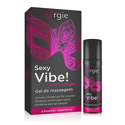 Гель с покалывающим, разогревающим и охлаждающим эффектом Orgie Sexy Vibe Intense Orgasm, 15 мл