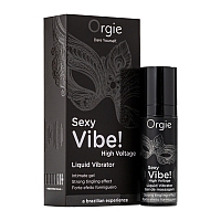 Гель с усиленным эффектом вибрации Orgie Sexy Vibe High Voltage, 15 мл