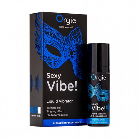 Гель с усиленным эффектом вибрации Orgie Sexy Vibe Liquid Vibrator, 15 мл