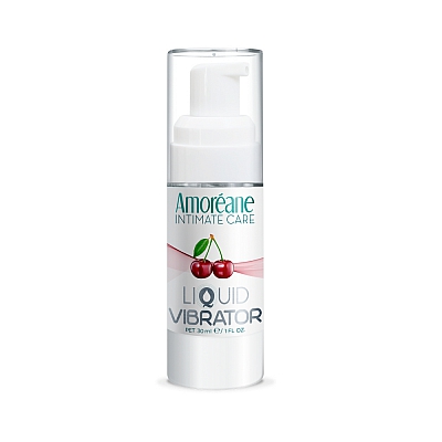 Жидкий вибратор со вкусом вишни Amoreane Cherry, 30 мл