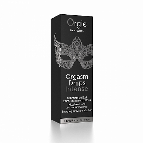 Возбуждающий съедобный гель для клитора Orgie Orgasm Drops Intense, 30 мл