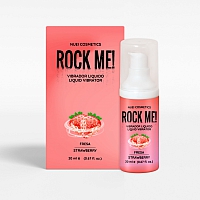 Жидкий вибратор со вкусом клубники Nuei Rock Me, 20 мл