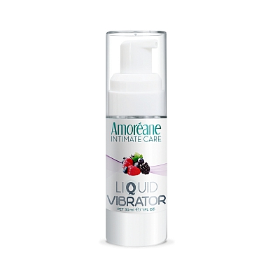 Жидкий вибратор со вкусом ягод Amoreane Berries, 30 мл