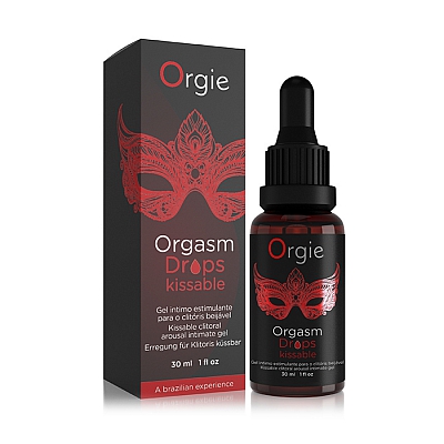 Согревающие капли для клитора Orgie Orgasm Drops Kissable, 30 мл