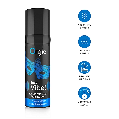 Гель с усиленным эффектом вибрации Orgie Sexy Vibe Liquid Vibrator, 15 мл