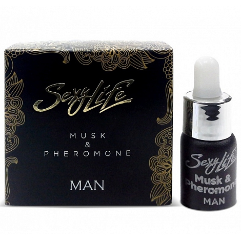 Духи с феромонами мужские Sexy Life Musk&Pheromone, 5 мл