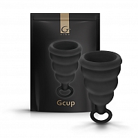 Менструальная чаша с защитой от протечек Gvibe Gcup Black