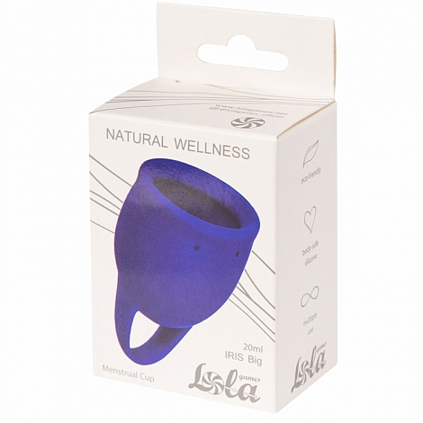 Менструальная чаша Natural Wellness Iris blue, 20 мл