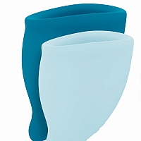 Набор менструальных чаш Fun Cup Explore Kit бирюзовый