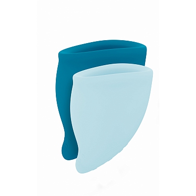 Набор менструальных чаш Fun Cup Explore Kit бирюзовый